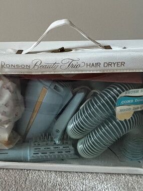 Vintage Ronson Beauty Trio Hair Dryer[